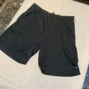 Black athletic shorts